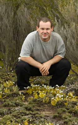 Christian Dietz with Drosera rupicola